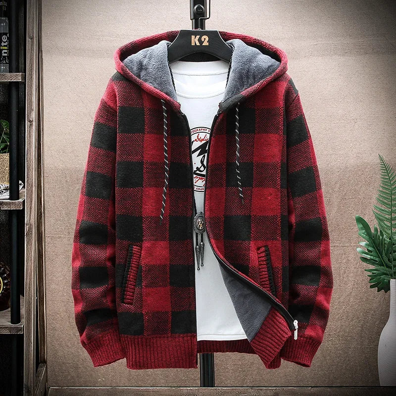 "Elegantní kostkovaná bunda pro módní styl "