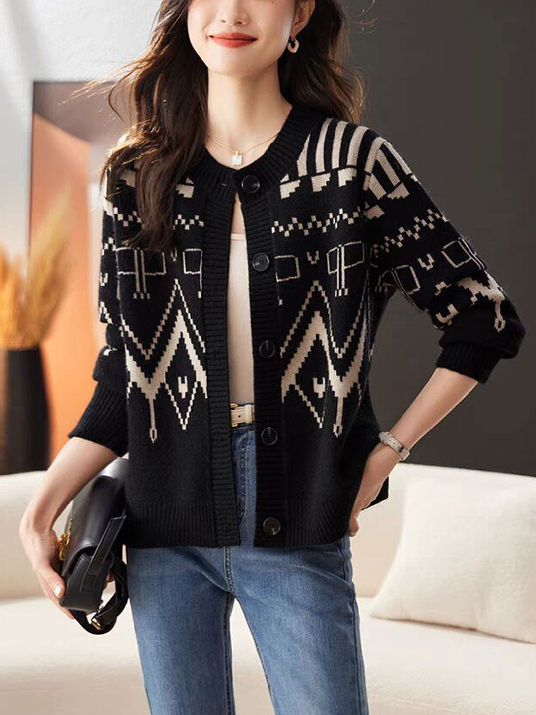 Vesta Finnie | Vesta Casual Ronde Hals Gebreid