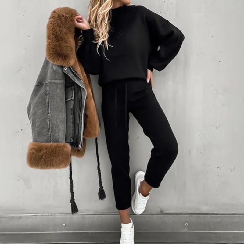 Dvoudílná bavlněná souprava Heidi-Mode s elastickým pasem