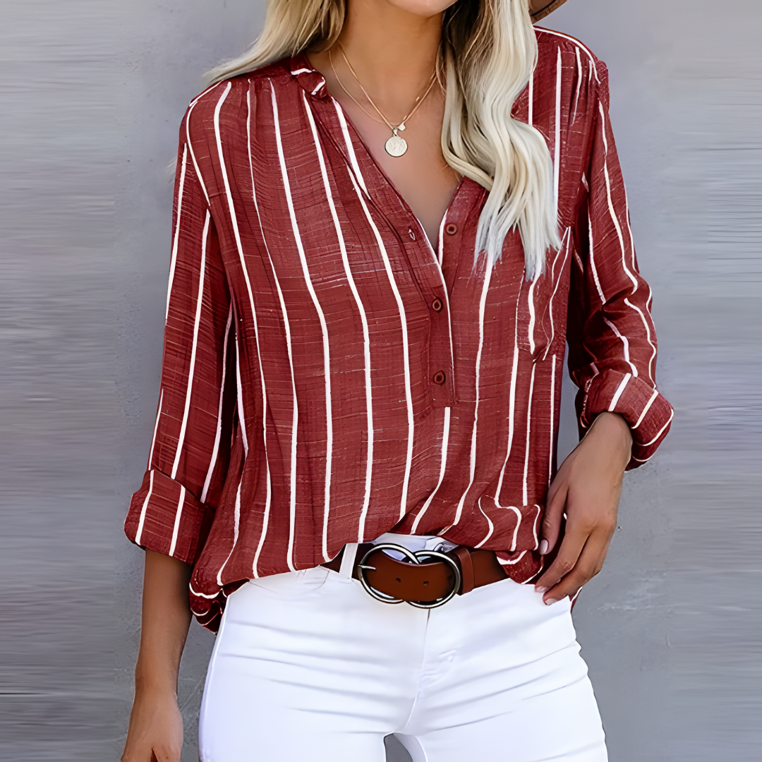 Jantien | Trendy pruhovaná dámská halenka