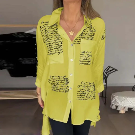 Helena - Elegantní a pohodlná halenka na knoflíky