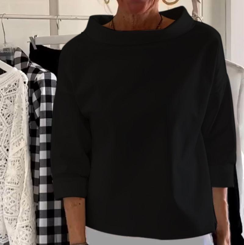 Elegantní dámský top s vysokým límcem