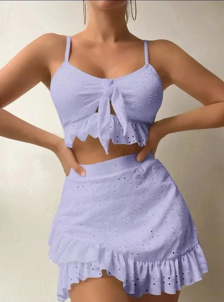 Dámské plavky - Regine Collection - volánky, polyester, pohodlné - ideální na jaro a léto