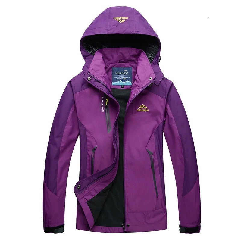 Active Outdoor Stylová nepromokavá lyžařská bunda s kapucí pro ženy | Ideální pro outdoorové aktivity