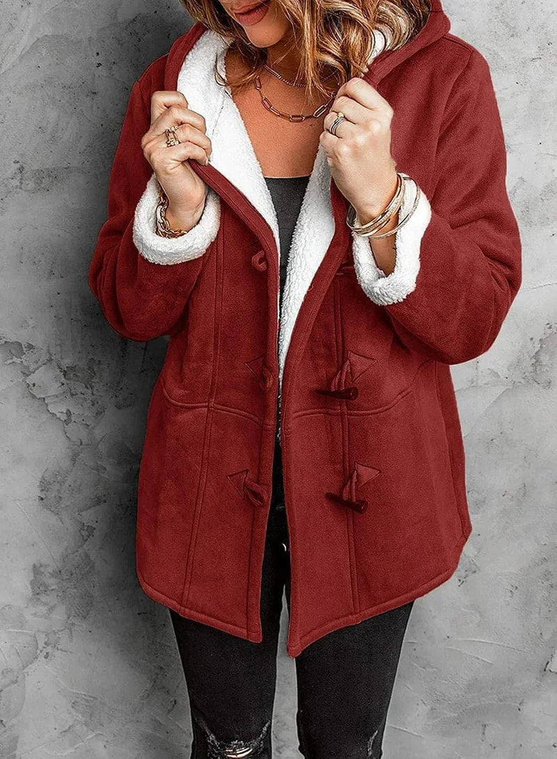 Valentina™ | Kabát s kapucí Cashmere Look