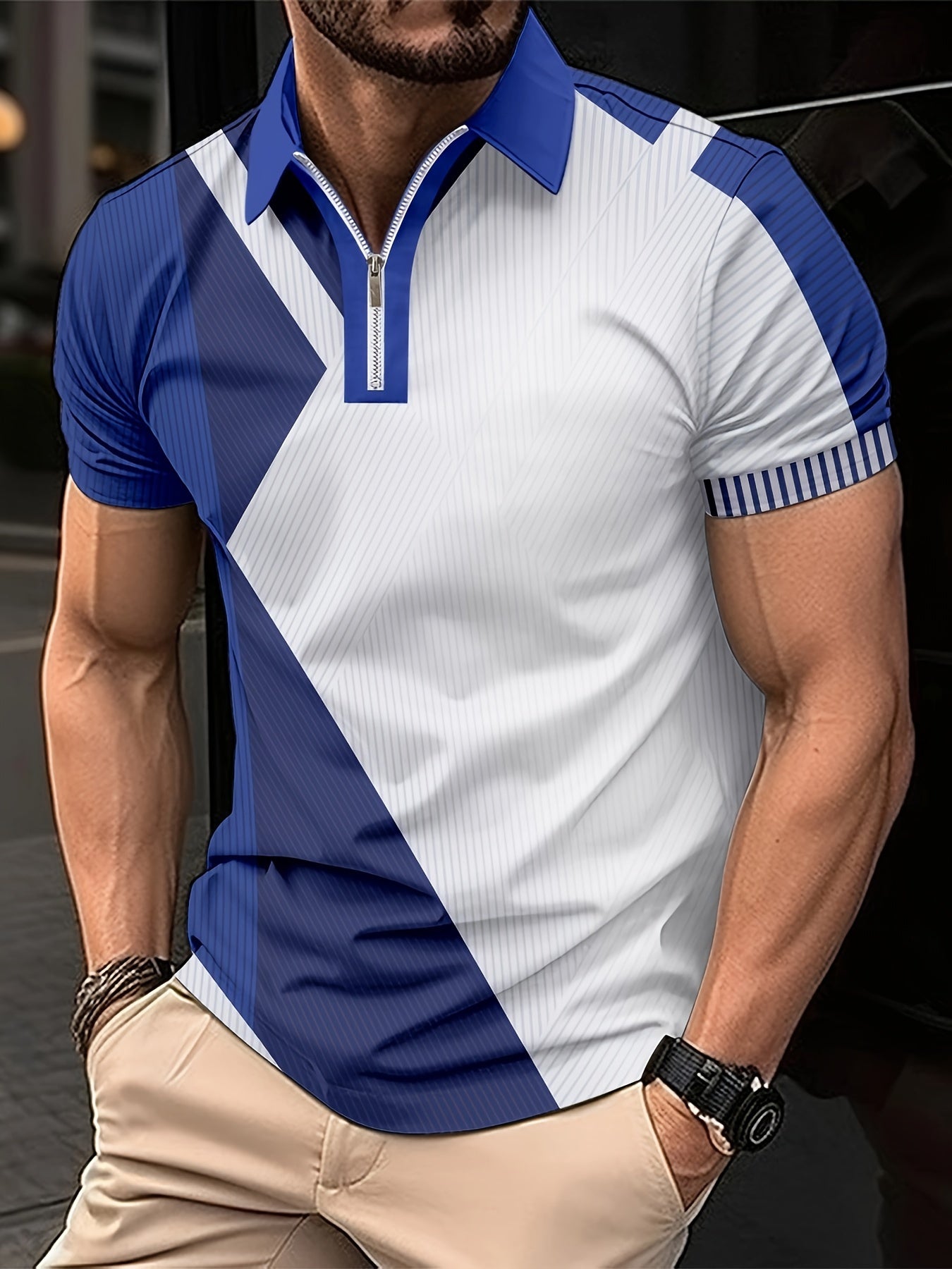 Košile Aris | Golfová košile Regular Fit Colour Block