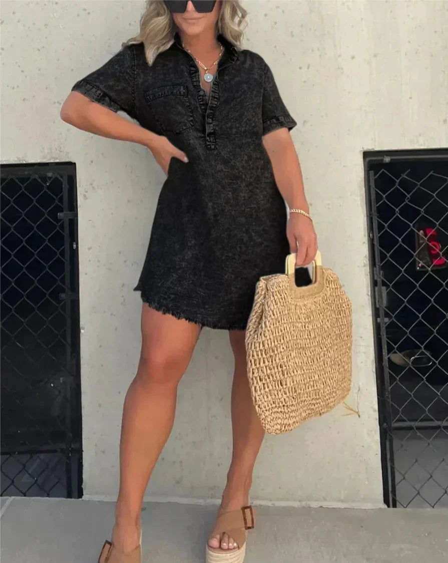 Dress Denim košile-blůza