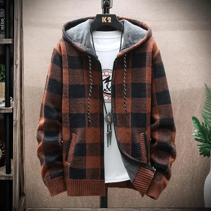 "Elegantní kostkovaná bunda pro módní styl "