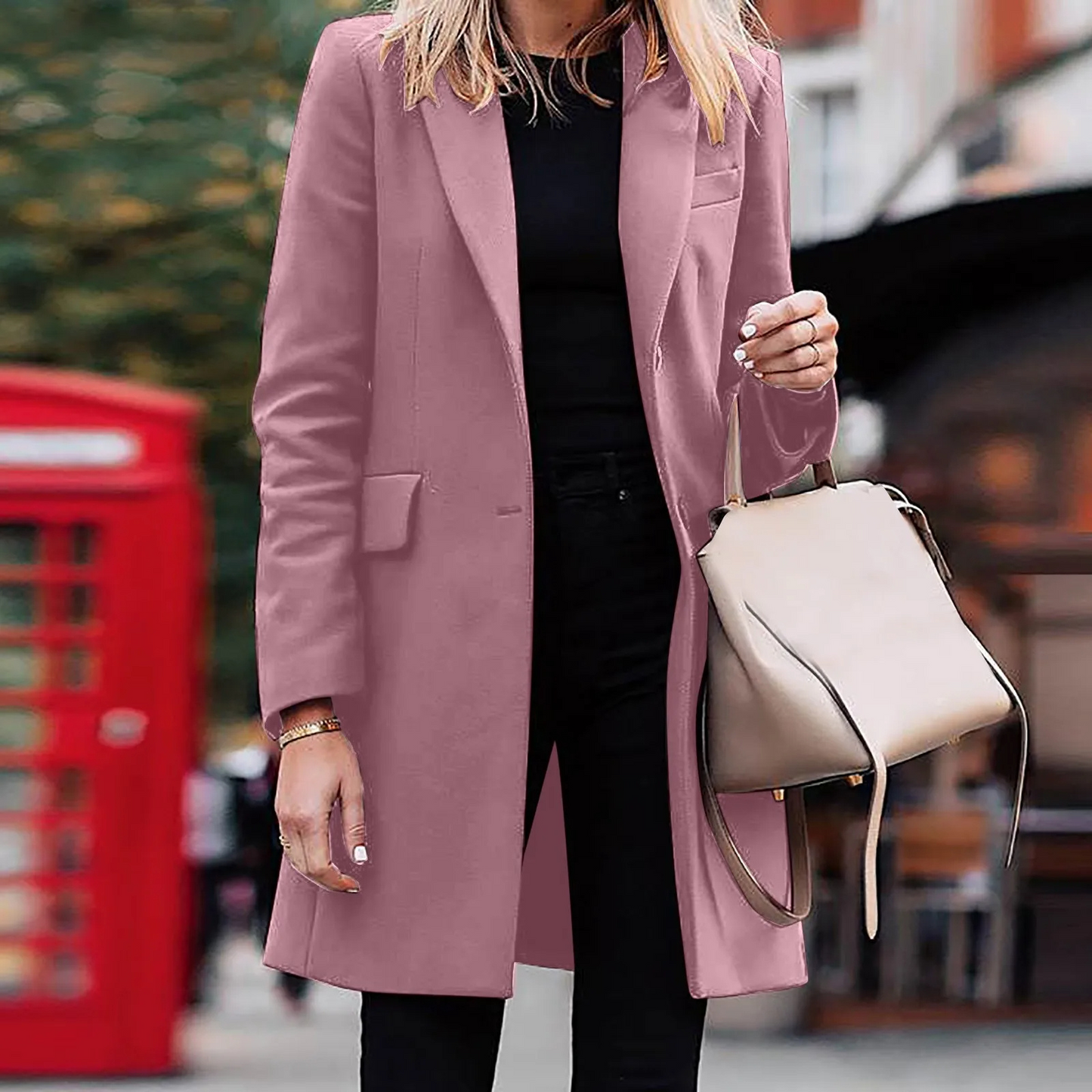 Yemira Coat | Dámský dlouhý teplý kabát