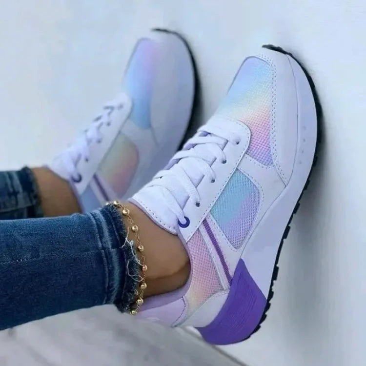 Dámské boty Front Lace Wedge Sneakers