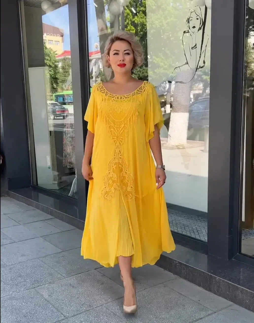 Layla - Volné módní šaty