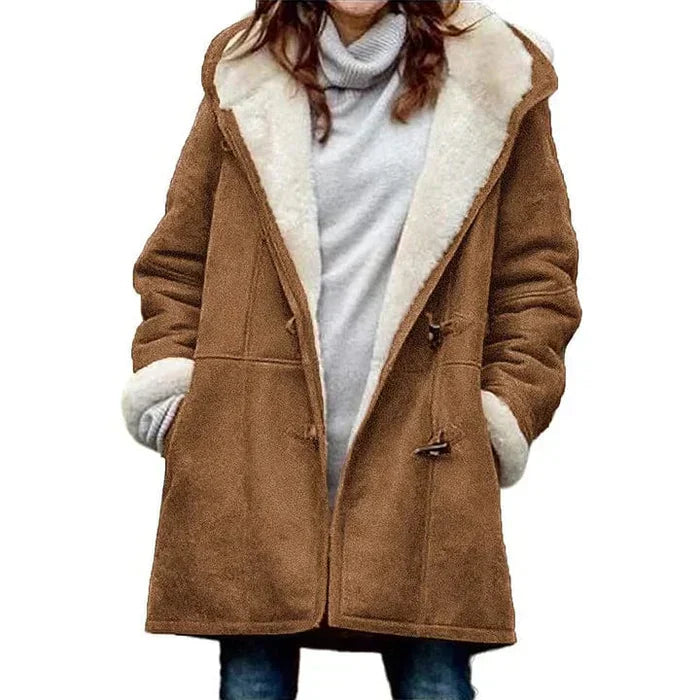 Valentina™ | Kabát s kapucí Cashmere Look