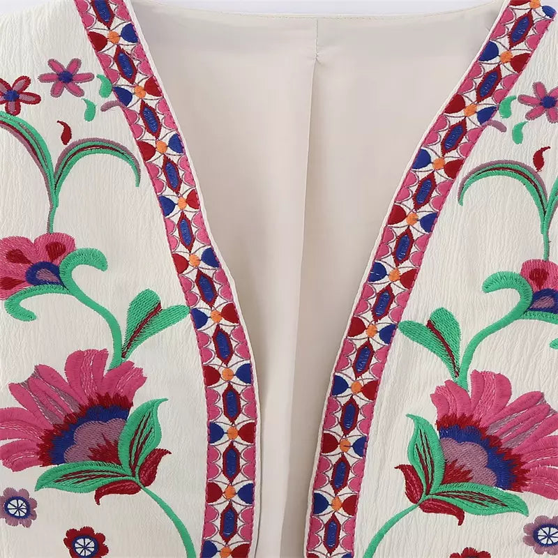 Flora | Elegantní a pohodlná dámská vesta s květinovým vzorem