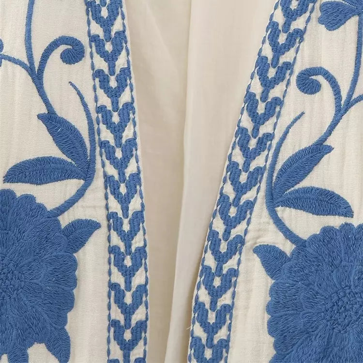 Flora | Elegantní a pohodlná dámská vesta s květinovým vzorem