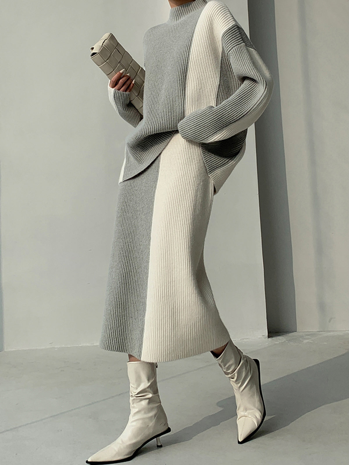 Gizane - Elegante Gebreide Trui Set voor Vrouwen
