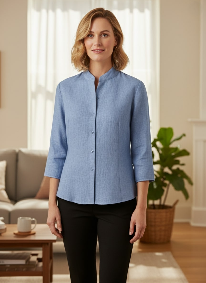 Carmencita | Elegantní a pohodlná dámská blůza s vysokým límcem