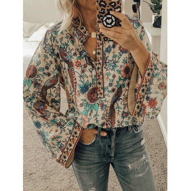 Halenka Vinera | Boho halenka s netopýřími rukávy