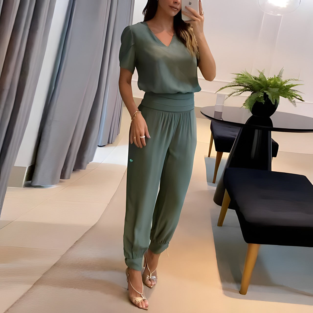 Lilith Set - Stylová souprava košile a kalhot