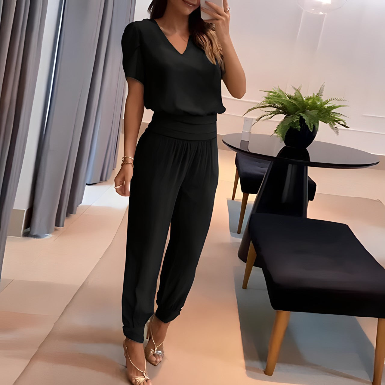 Lilith Set - Stylová souprava košile a kalhot