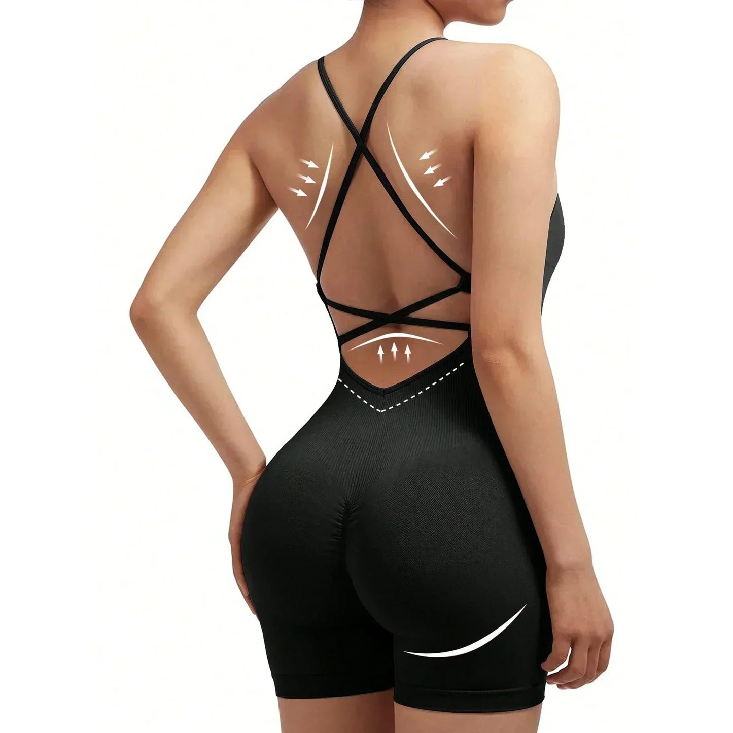 Heidi Fashion - Dámské sportovní plavky Cami bez zadního dílu