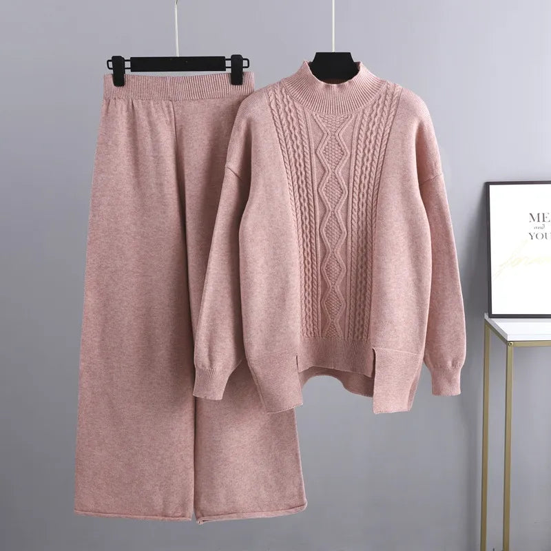 Heidi Fashion - Ležérní a stylový podzimní svetr a kalhoty pro ženy