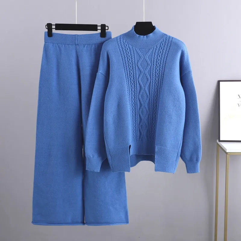 Heidi Fashion - Ležérní a stylový podzimní svetr a kalhoty pro ženy