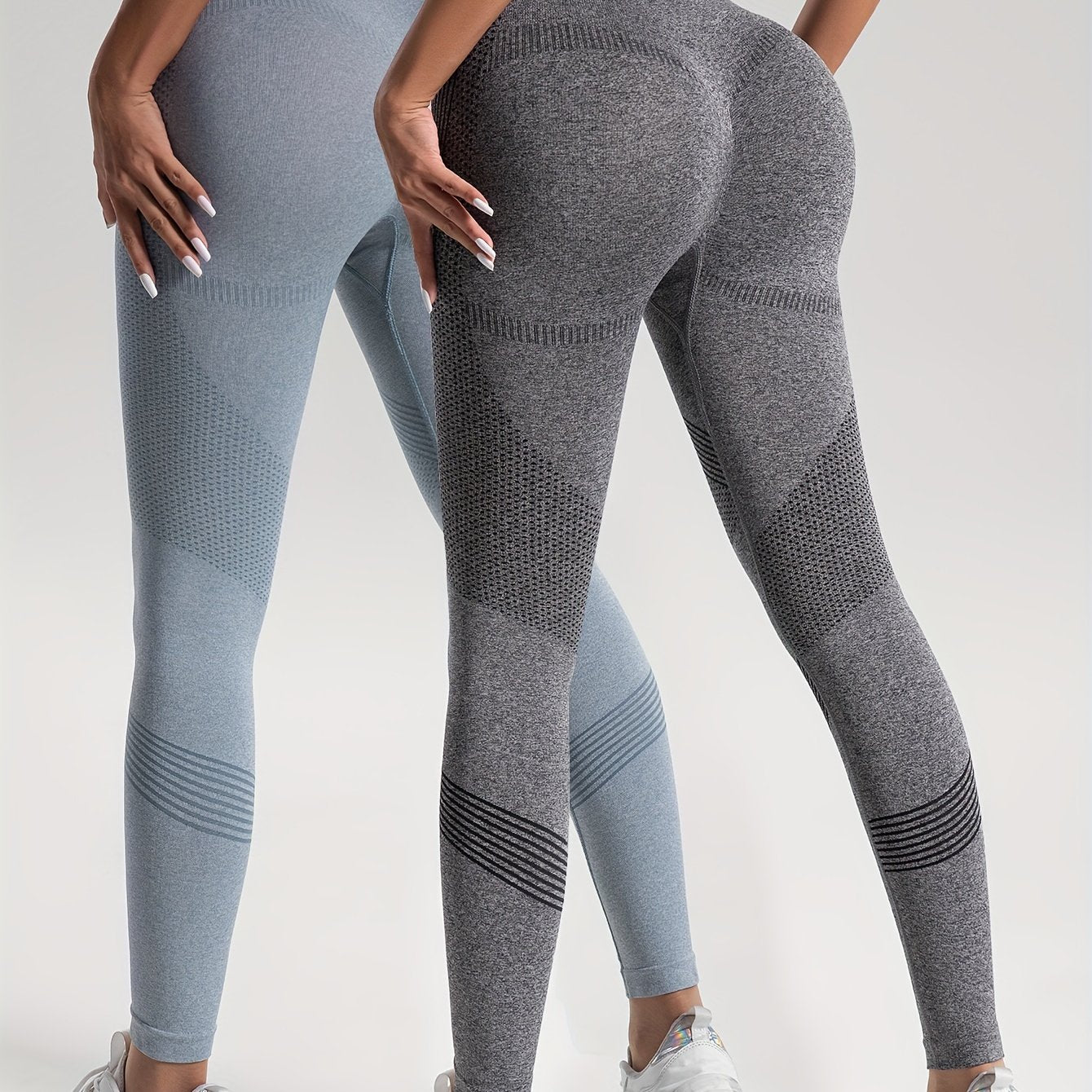 Heidi Fashion | Elegance Sada 2 puntíkovaných fitness legín pro stylové cvičení