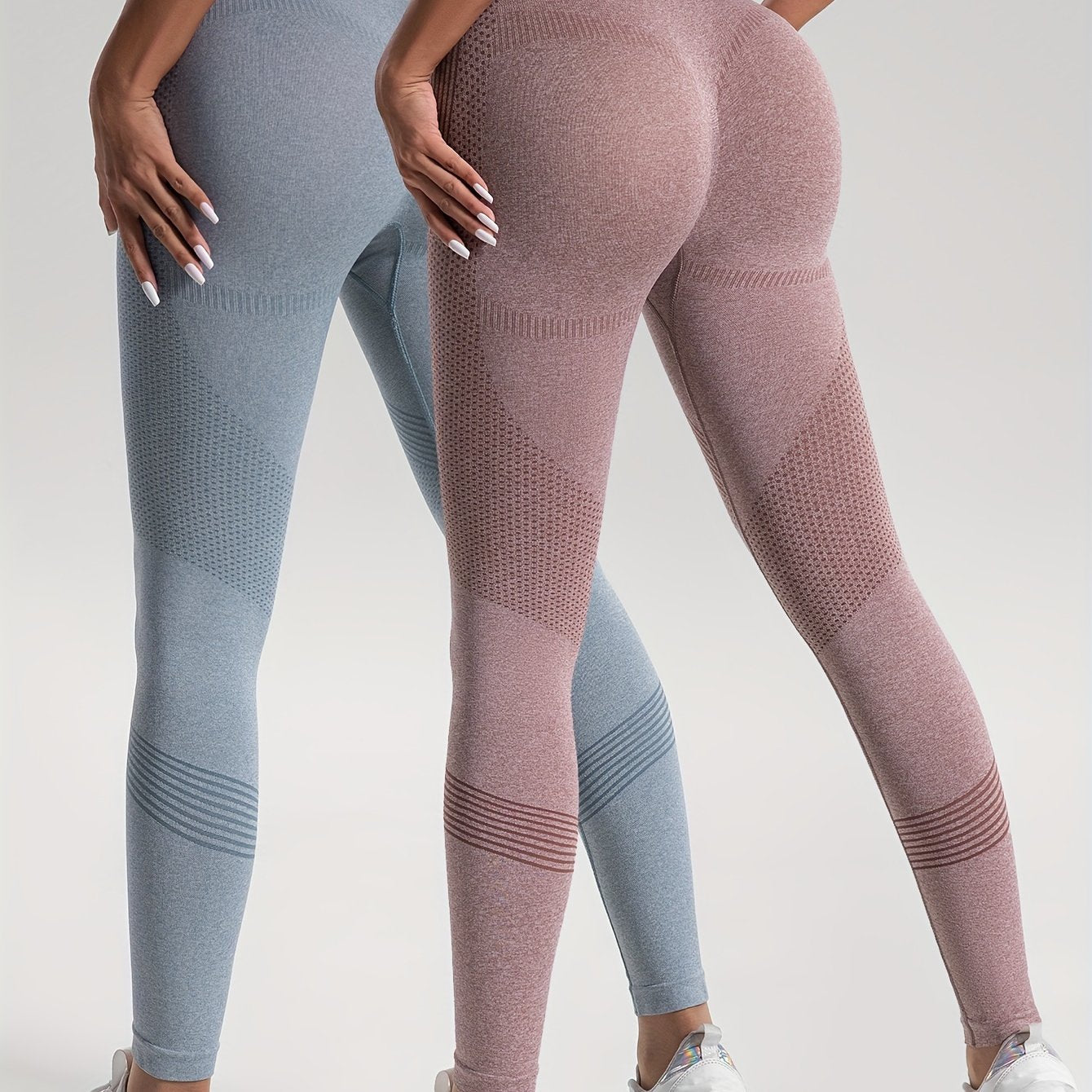 Heidi Fashion | Elegance Sada 2 puntíkovaných fitness legín pro stylové cvičení