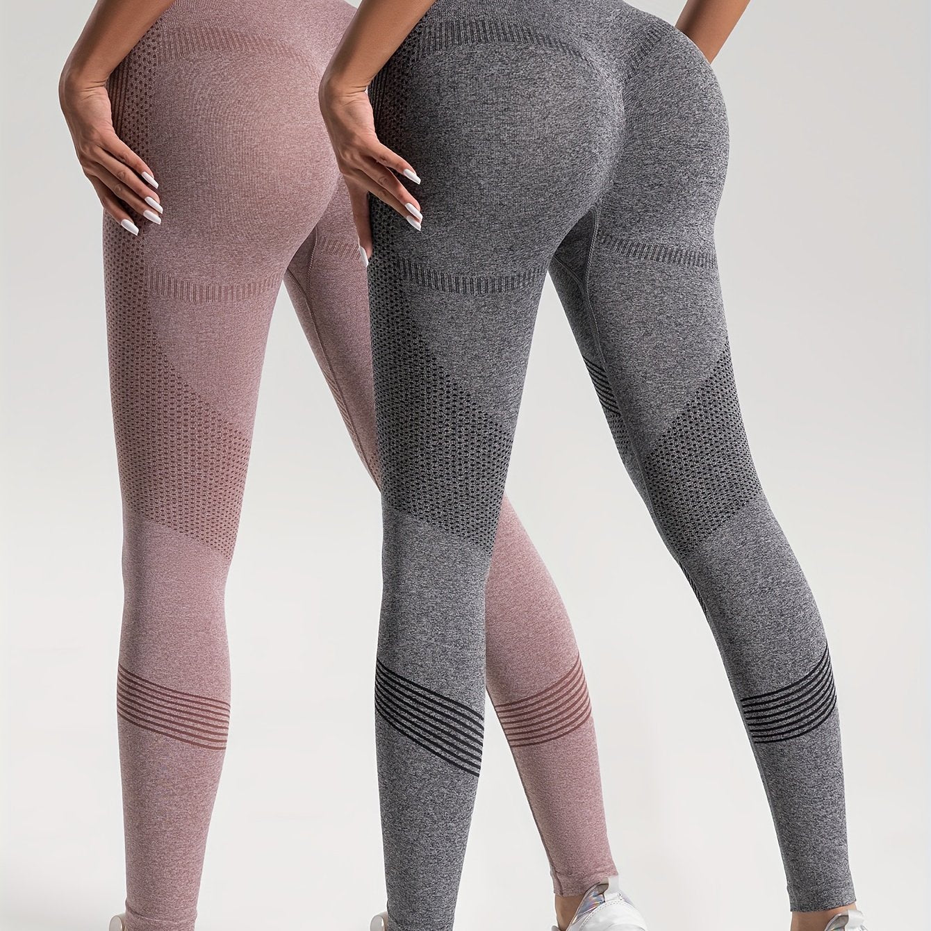 Heidi Fashion | Elegance Sada 2 puntíkovaných fitness legín pro stylové cvičení