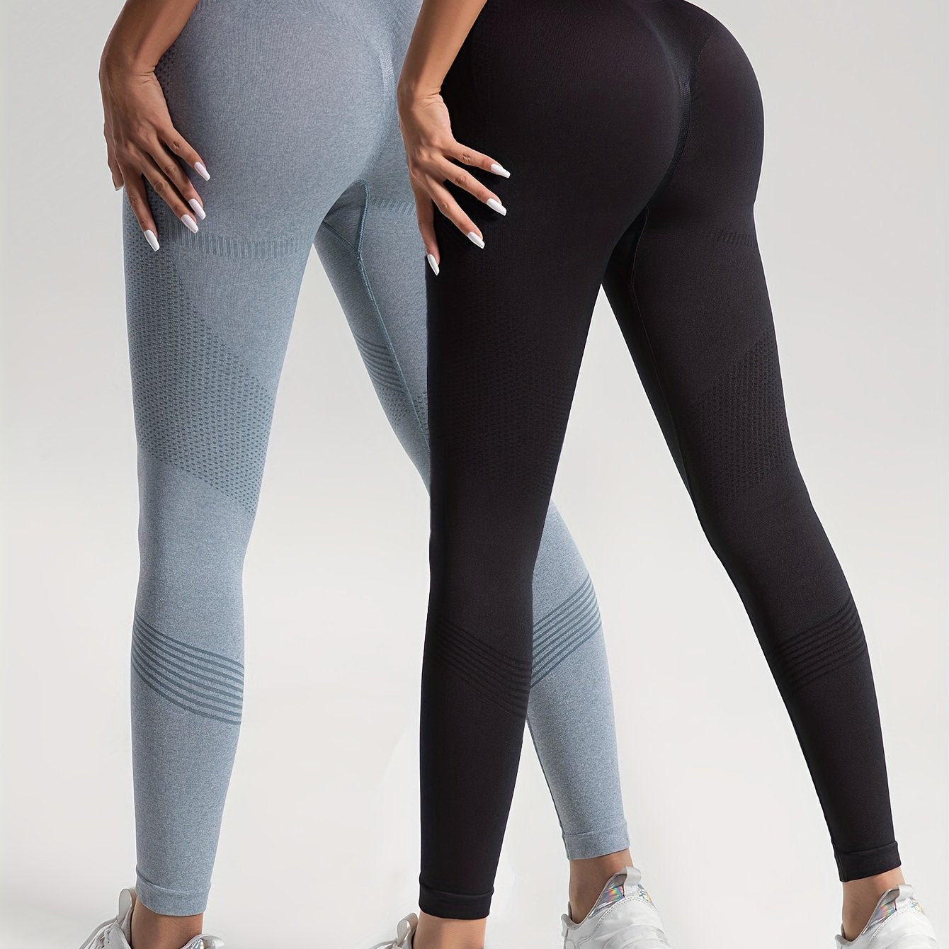 Heidi Fashion | Elegance Sada 2 puntíkovaných fitness legín pro stylové cvičení