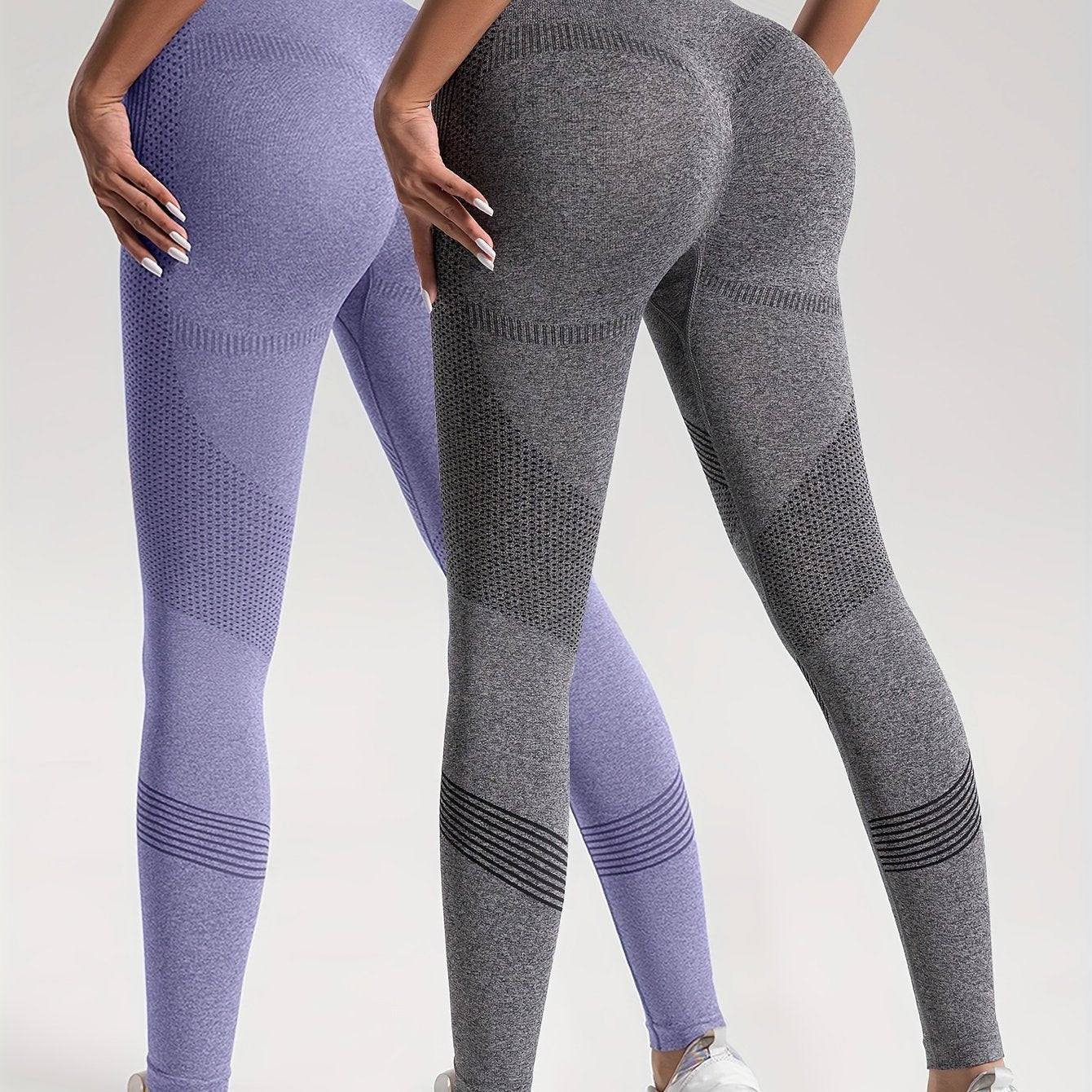 Heidi Fashion | Elegance Sada 2 puntíkovaných fitness legín pro stylové cvičení