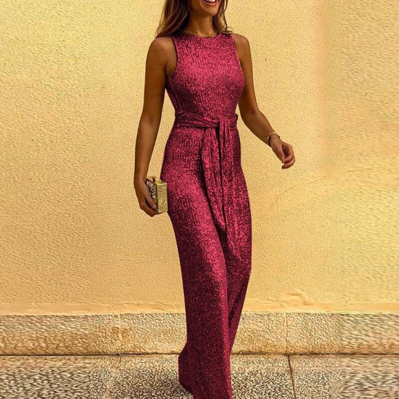 Angela - Elegantní dámský overal s flitry