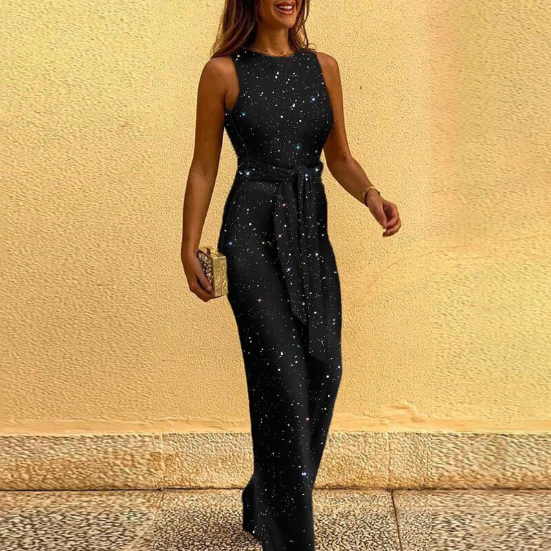 Angela - Elegantní dámský overal s flitry