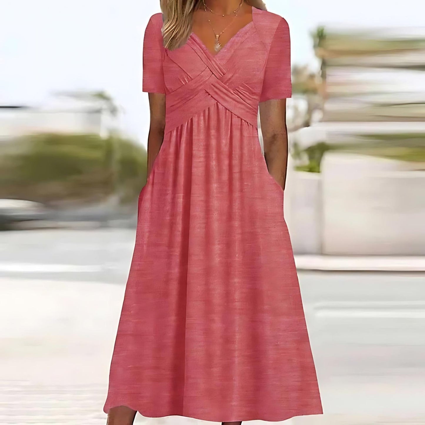 Jamal™ | Elegantní midi šaty se zakrytím břicha