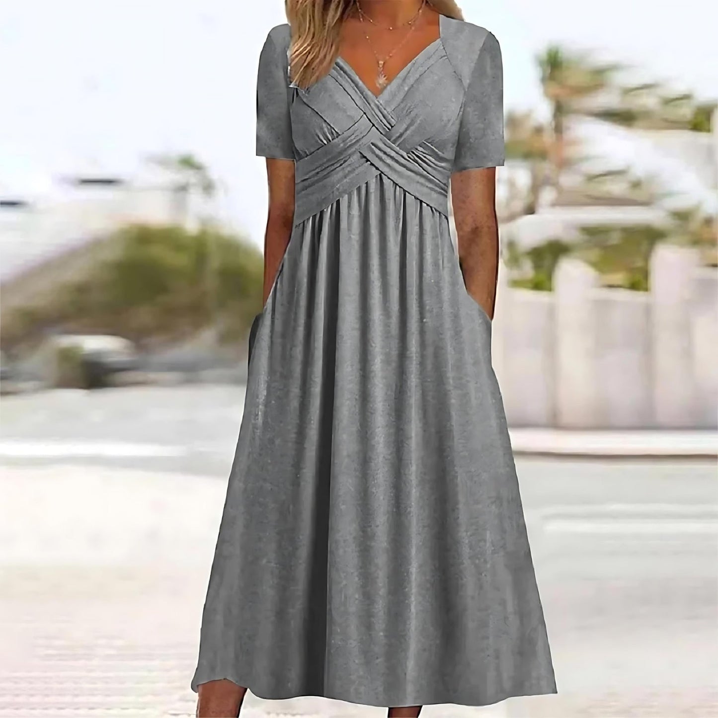 Jamal™ | Elegantní midi šaty se zakrytím břicha