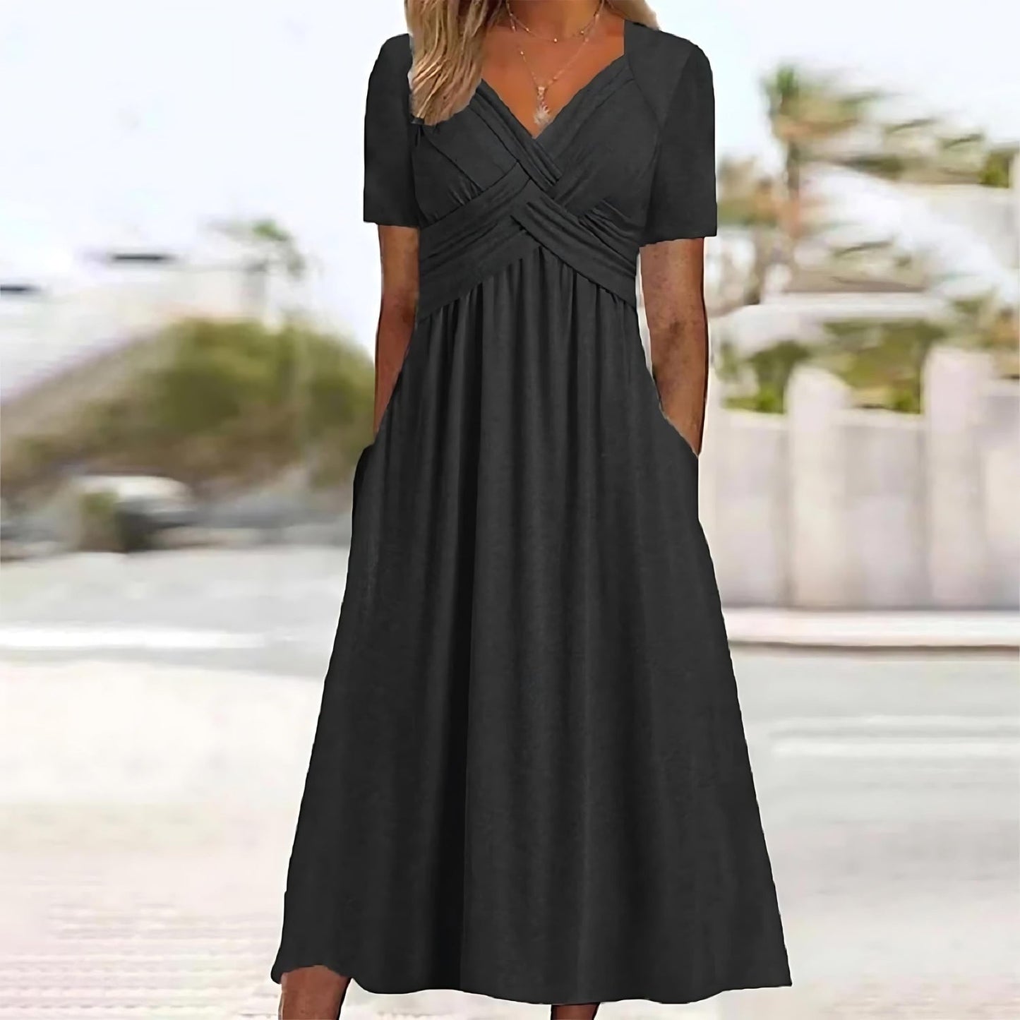 Jamal™ | Elegantní midi šaty se zakrytím břicha