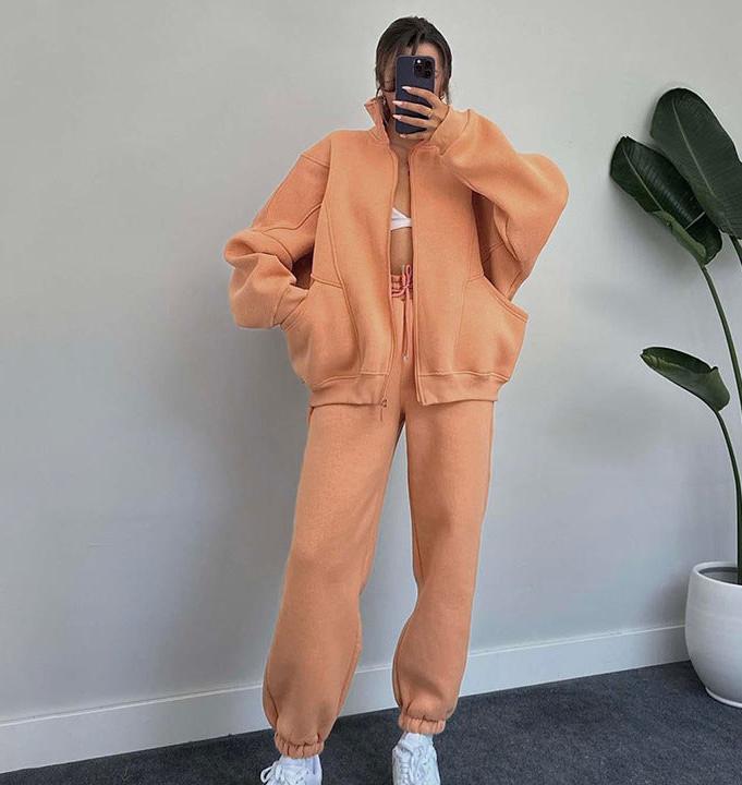Shanna | Sada bundy na zip a tepláků se šňůrkou na stažení