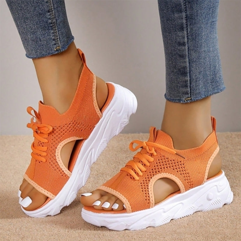 Barbara® | Prodyšné sandály na platformě Heidi