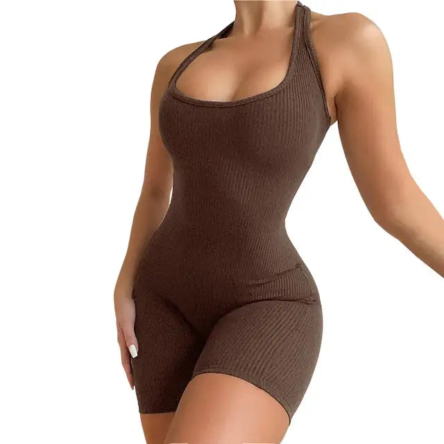 Isabelle - Sexy žebrovaný overal