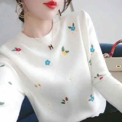 Valerea - Vibrant Flower Sweater pro ženy