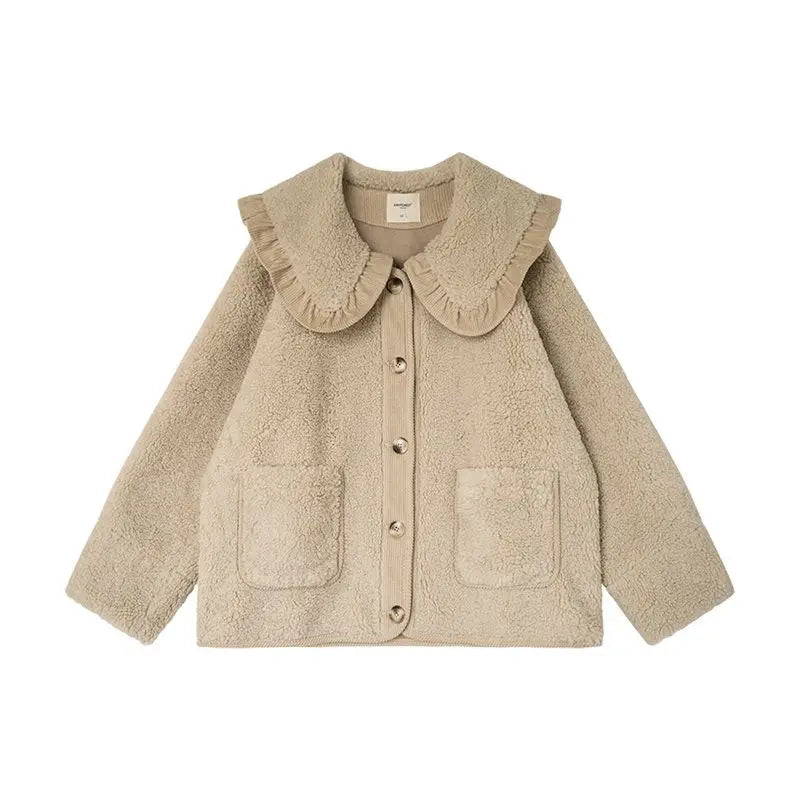 a stylový vlněný kabát - Leather
