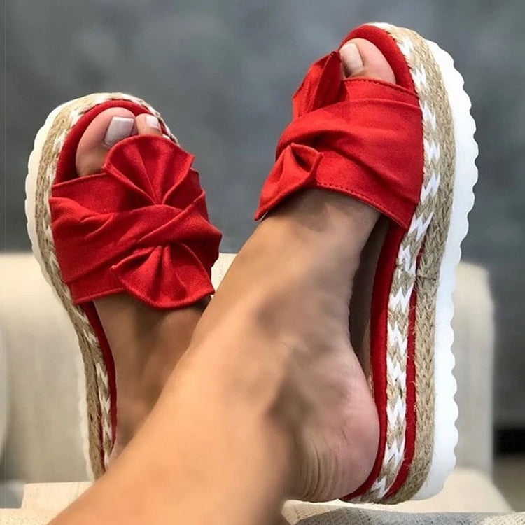 SCARLET | Trendy stylové letní sandály s mašlí