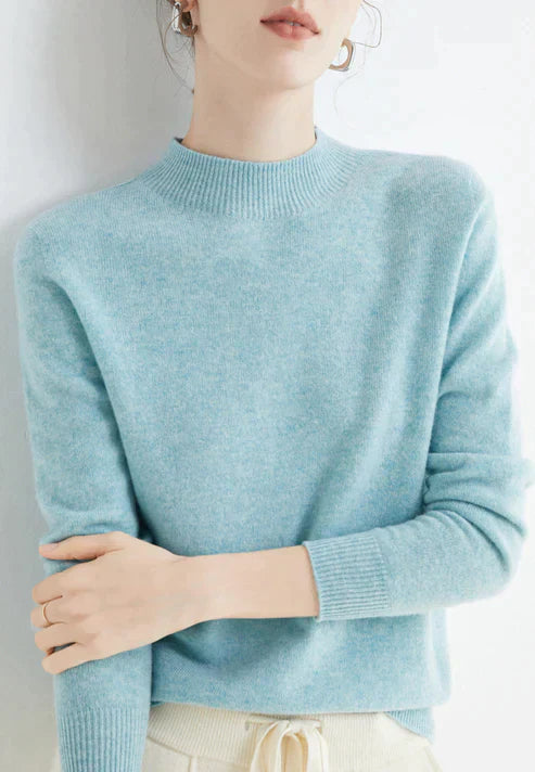 Aleta - Elegantní dámský svetr s rolákem do půl pasu