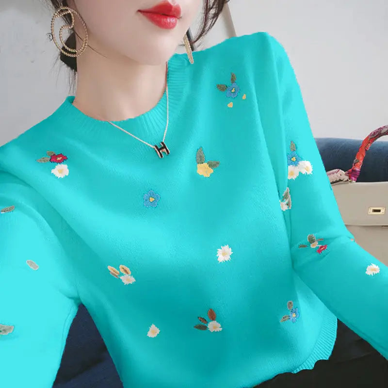 Valerea - Vibrant Flower Sweater pro ženy