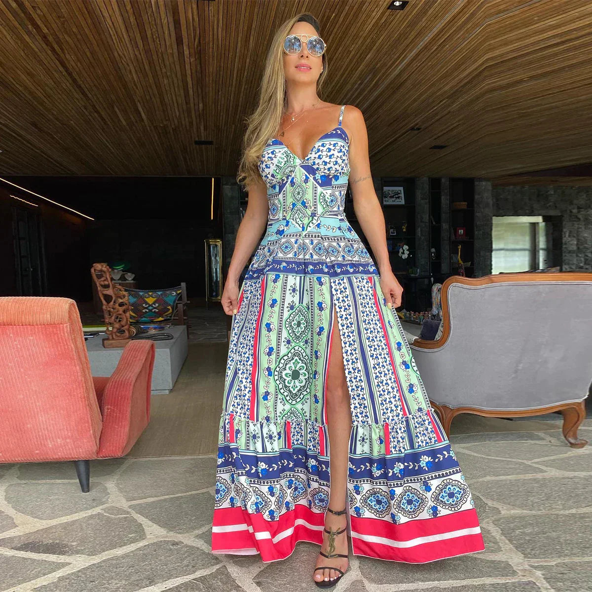 Muriel - Dlouhé šaty do A