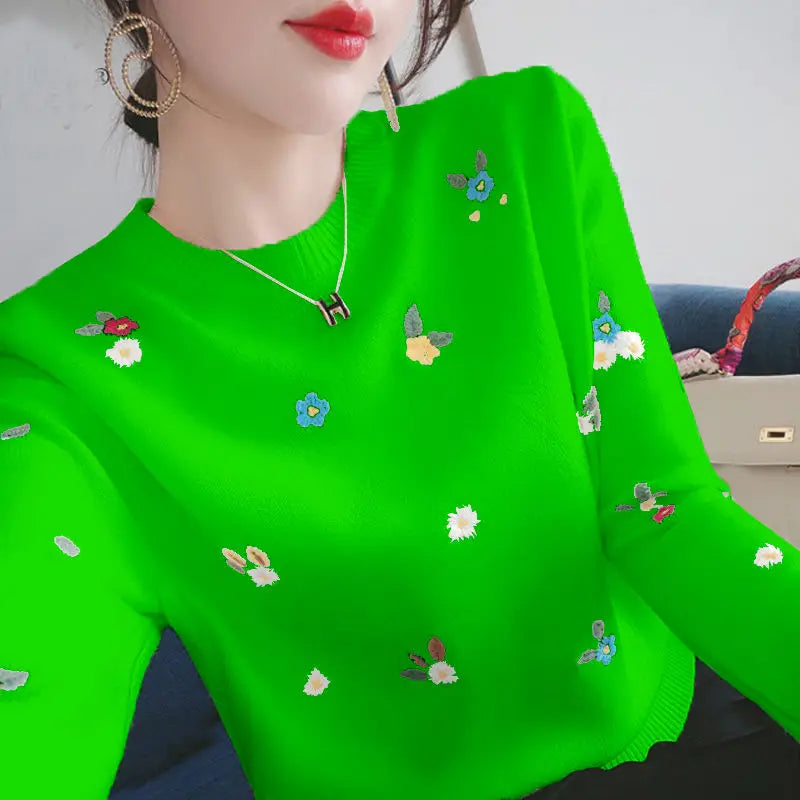 Valerea - Vibrant Flower Sweater pro ženy