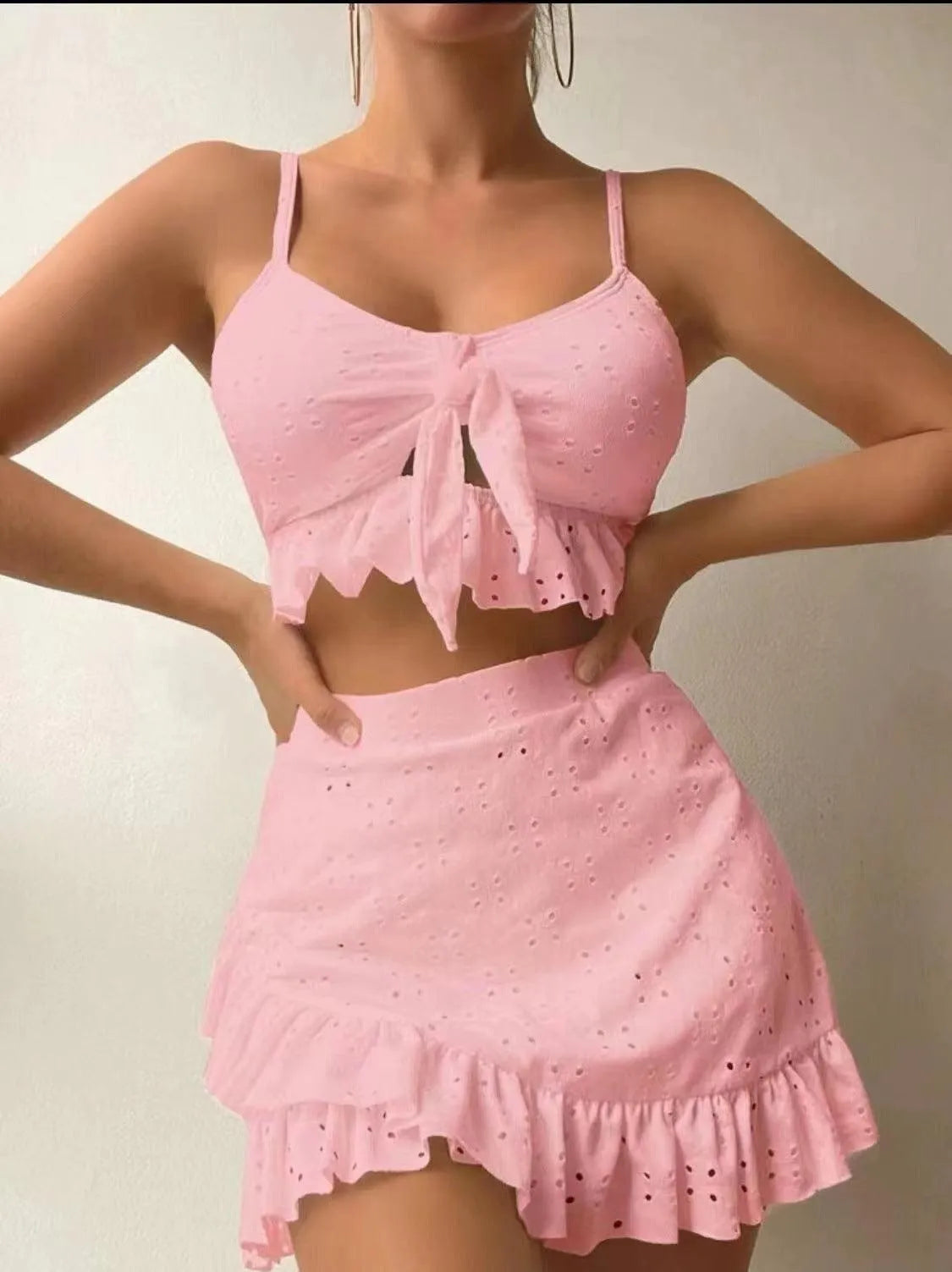 Dámské plavky - Regine Collection - volánky, polyester, pohodlné - ideální na jaro a léto