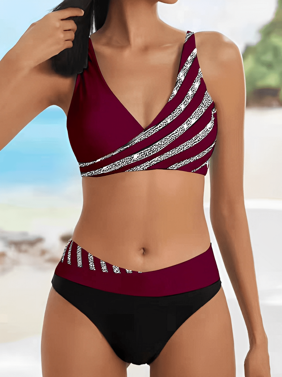 LD Ami - Pruhované luxusní letní bikiny