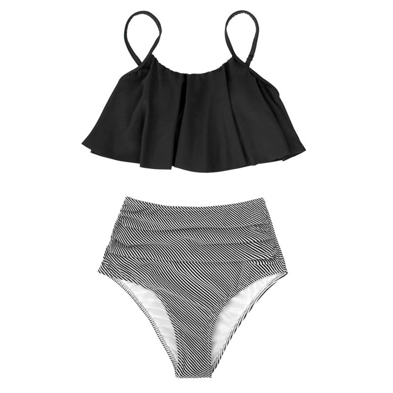 Barevné bikiny s volánky