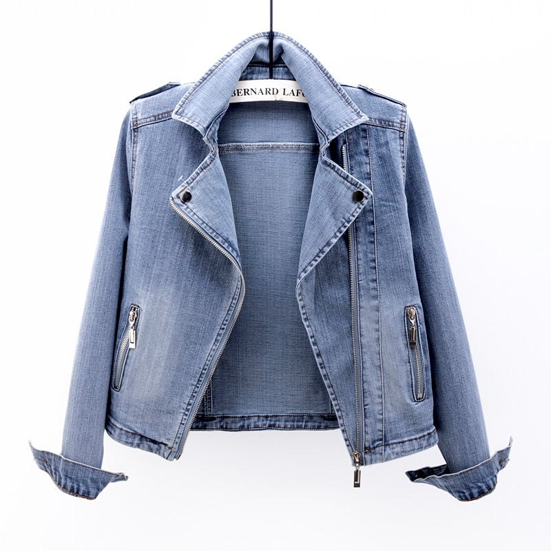 Aerin | Elegantní a pohodlná dámská bunda z vybledlého denimu